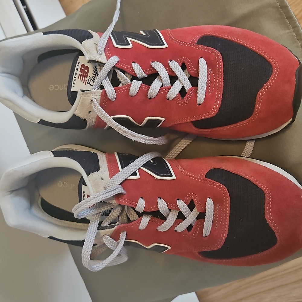 New Balance Red and Black Sneakers